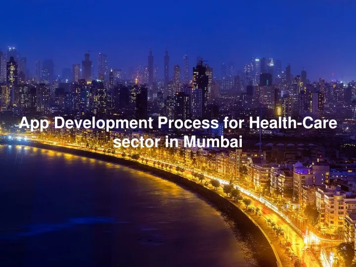 app development process for health care sector