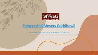 Packers and Movers in Gachibowli