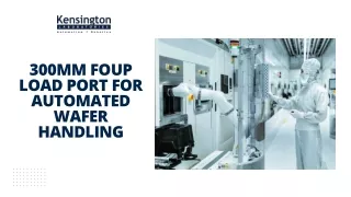 300mm foup load port for automated wafer handling