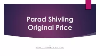 parad shivling original price