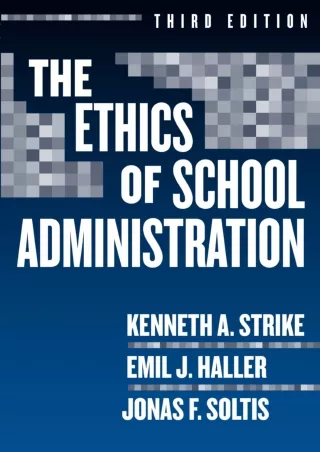 ePUB  The Ethics of School Administration Professional Ethics in Education