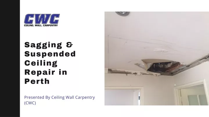 sagging suspended ceiling repair in perth
