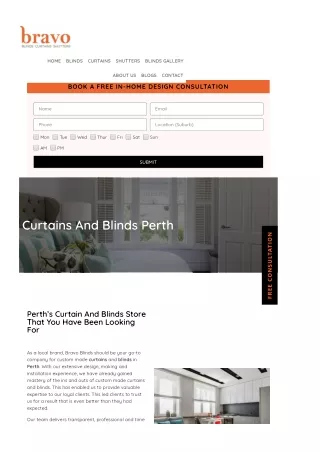 Curtains and Blinds Perth