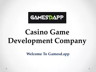 Casino Game Development Company