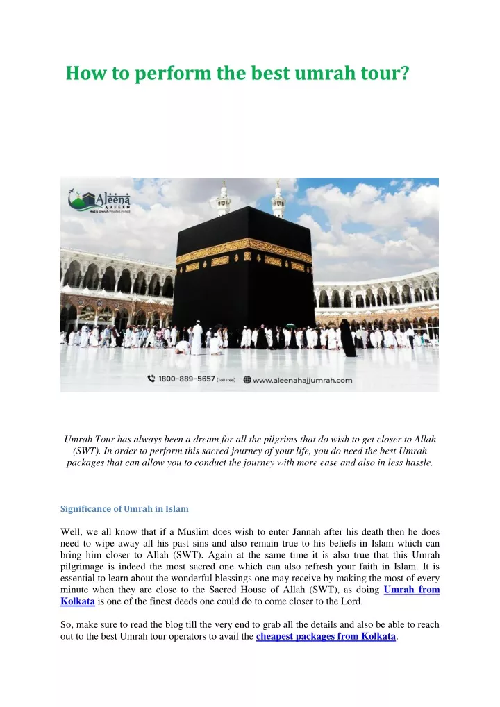 PPT - How to perform the best umrah tour PowerPoint Presentation, free ...