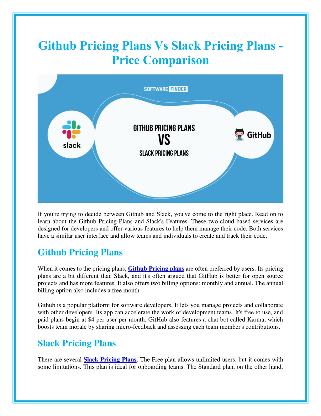 PPT - Github Pricing Plans vs Slack Pricing Plans - Price Comparison ...