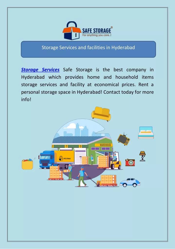 storage services and facilities in hyderabad