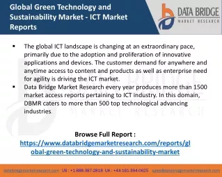 Global Green Technology and Sustainability Market Set for Explosive Growth