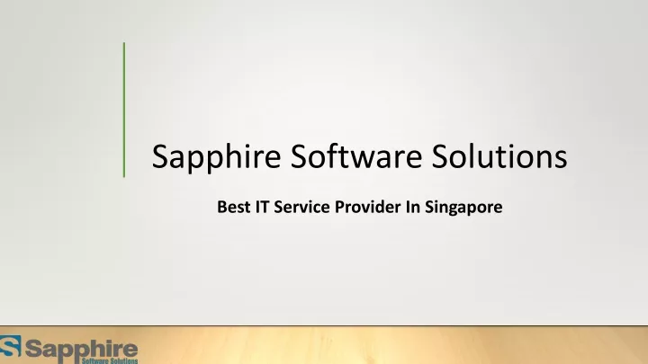 sapphire software solutions