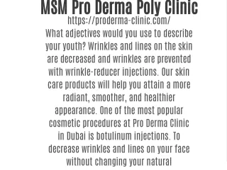 msm pro derma poly clinic https proderma clinic