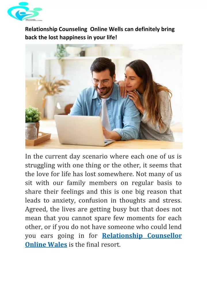 relationship counseling online wells