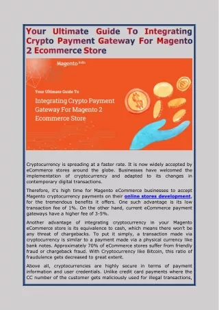 cryptocurrency is spreading at a faster rate