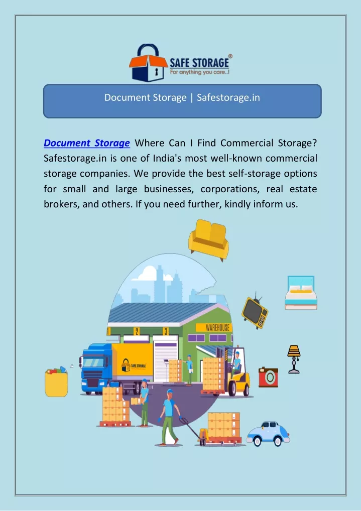 document storage safestorage in