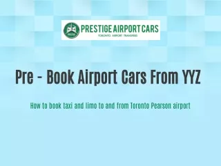 pre book airport cars from yyz