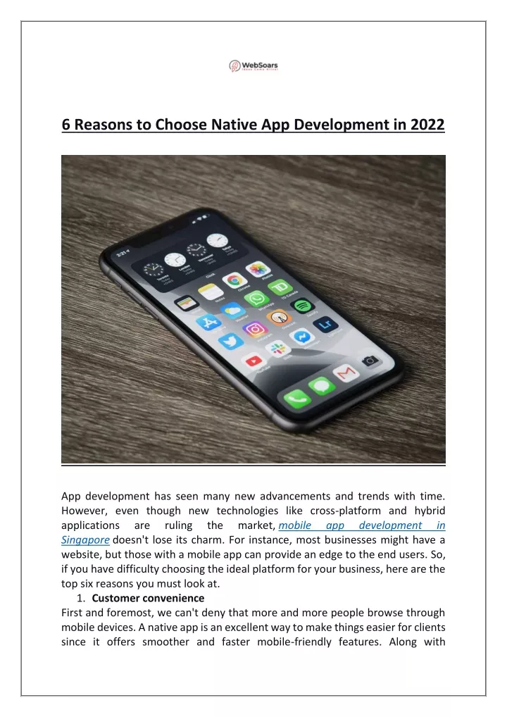 6 reasons to choose native app development in 2022