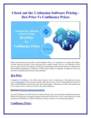 check out the 2 atlassian software pricing jira