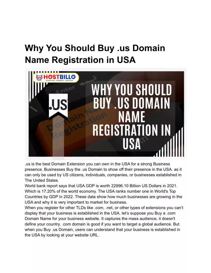 why you should buy us domain name registration