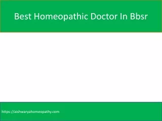 Best Homeopathic Doctor In Bbsr