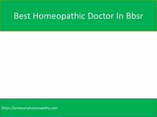 Homeopathic Doctor In Bhubaneswar