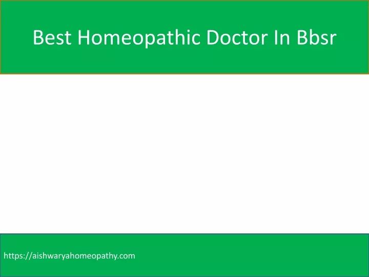 best homeopathic doctor in bbsr
