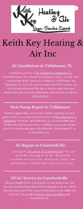 HVAC Repair in Crawfordville, FL
