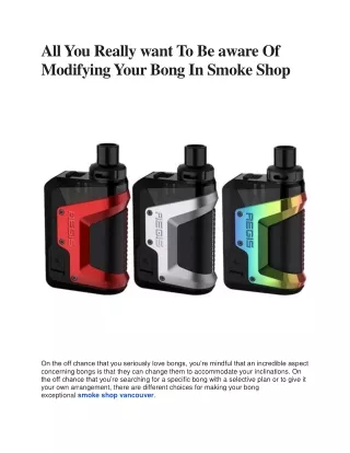 all you really want to be aware of modifying your