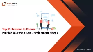 top 11 reasons to choose php for your