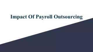 Impact Of Payroll Outsourcing