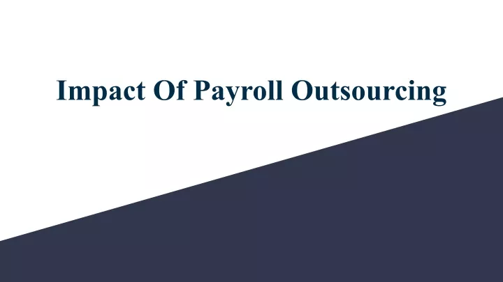 impact of payroll outsourcing