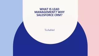 what is lead management why salesforce crm
