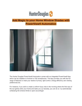 add magic to your home window shades with