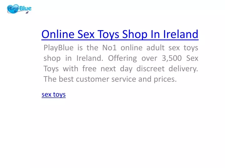 online sex toys shop in ireland