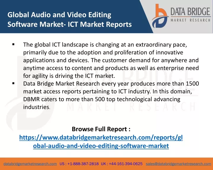 global audio and video editing software market