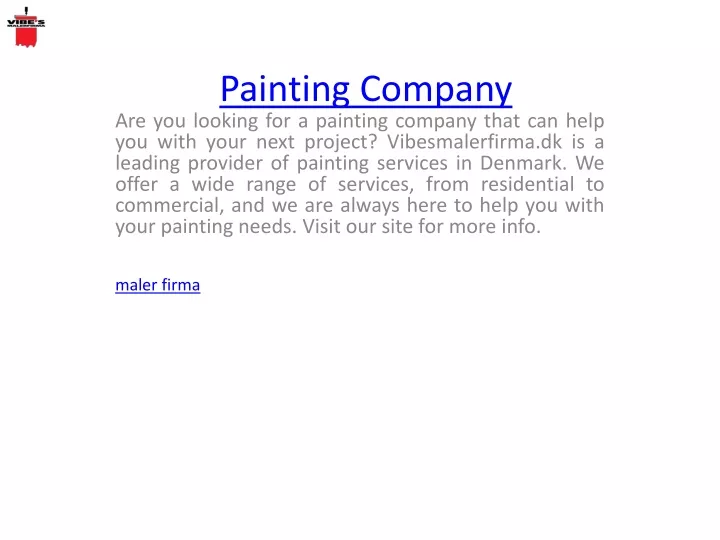 painting company