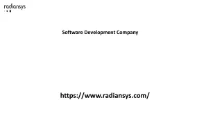 Software Development Company Radiansys.com..
