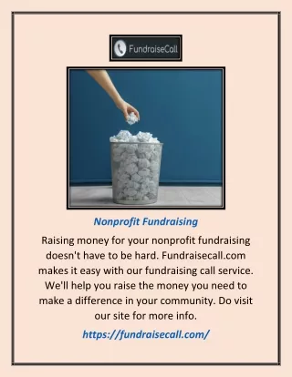 Nonprofit Fundraising | Fundraisecall.com