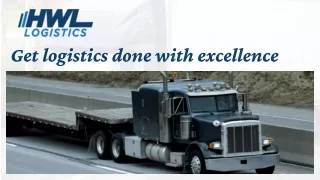 get logistics done with excellence