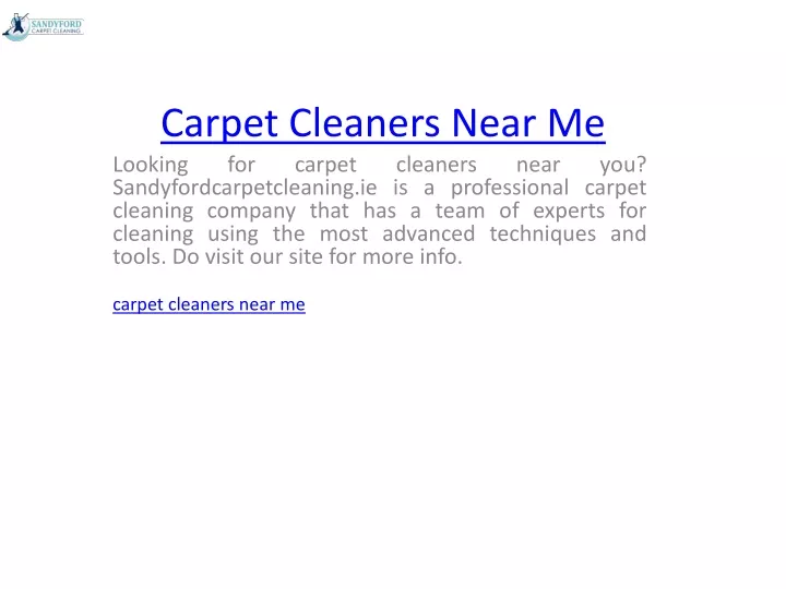 carpet cleaners near me