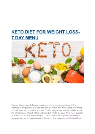 Magic Weight Loss program to lose weight fast in 7 days!!