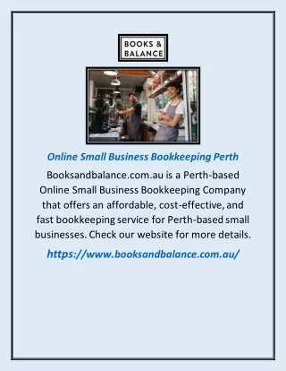 Online Small Business Bookkeeping Perth | Booksandbalance.com.au