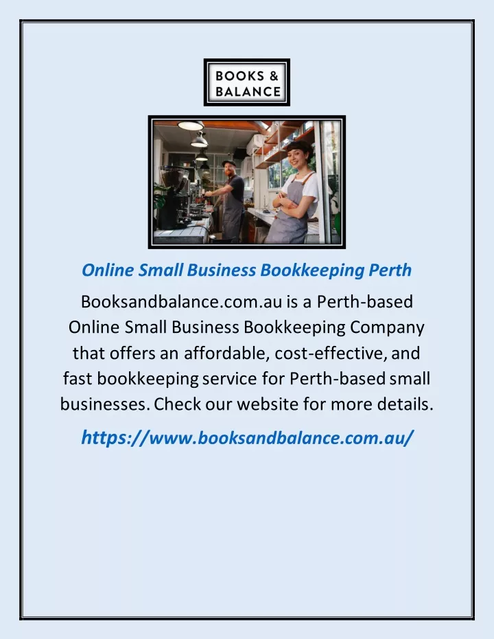 online small business bookkeeping perth