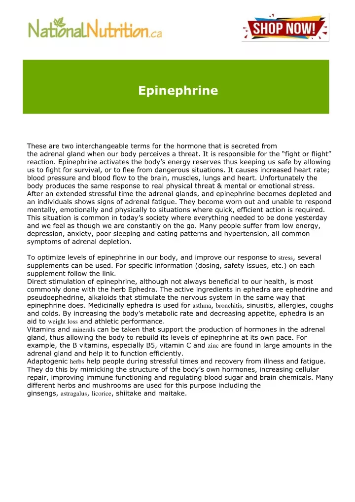 epinephrine