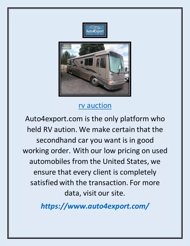 rv auction