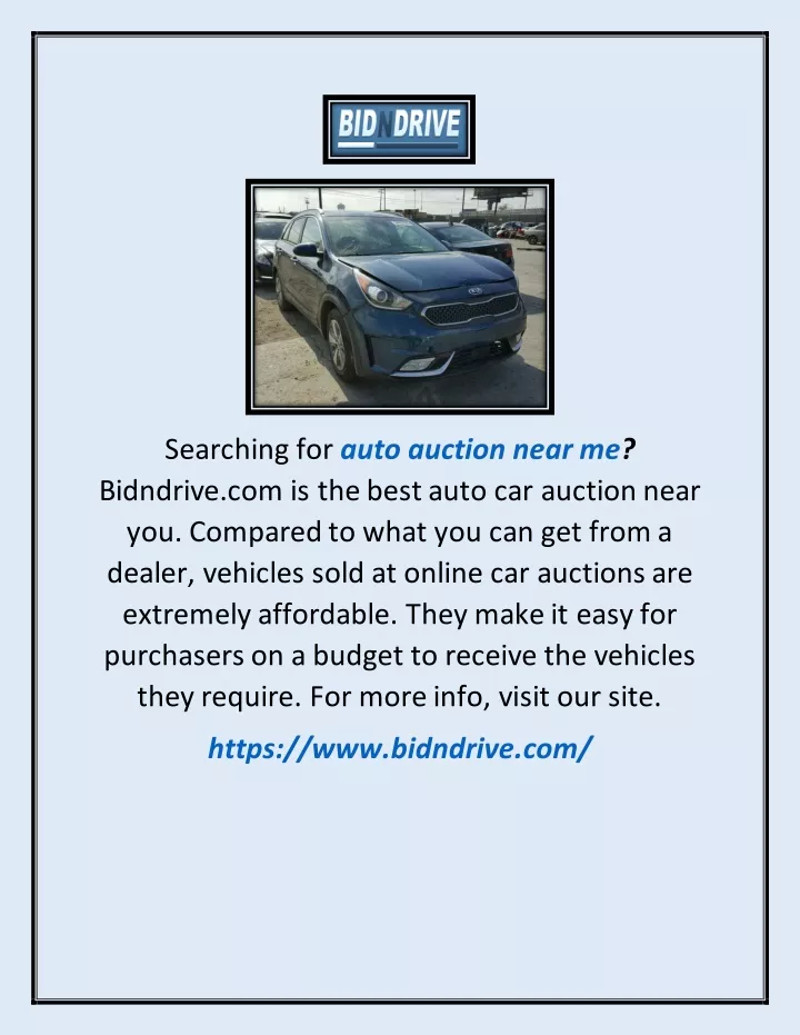 searching for auto auction near me bidndrive