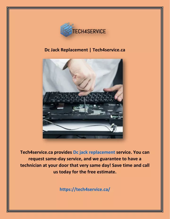 dc jack replacement tech4service ca