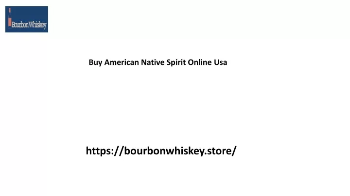 buy american native spirit online usa