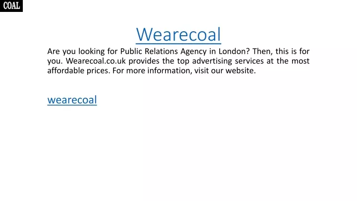 wearecoal