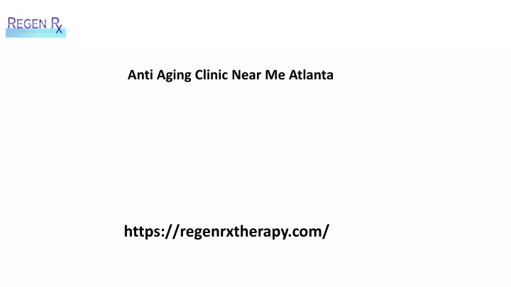 anti aging clinic near me atlanta