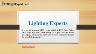 lighting experts