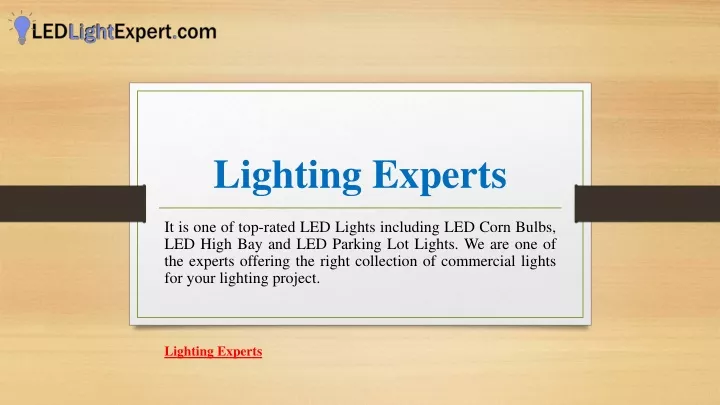 lighting experts